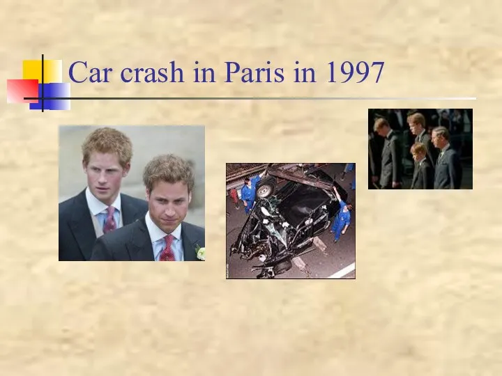 Car crash in Paris in 1997