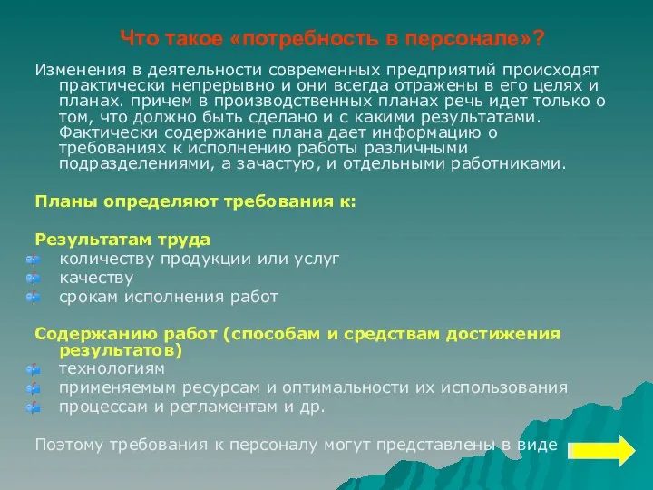 Что такое «потребность в персонале»? Изменения в деятельности современных предприятий происходят