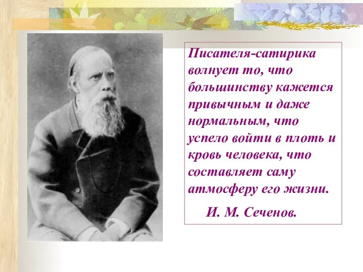 Писателя-сатирика волнует то, что большинству кажется привычным и даже нормальным, что