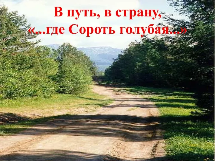 В путь, в страну, «...где Сороть голубая...»