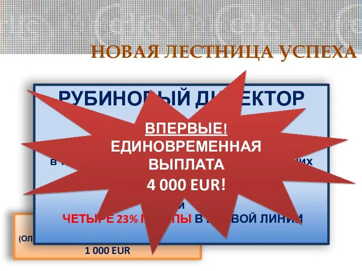 НОВАЯ ЛЕСТНИЦА УСПЕХА ДИРЕКТОР (ОЛГ 3000 Б или ОЛГ 2000Б и