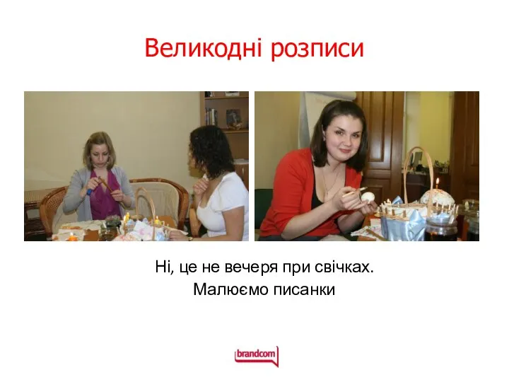 Великодні розписи Ні, це не вечеря при свічках. Малюємо писанки