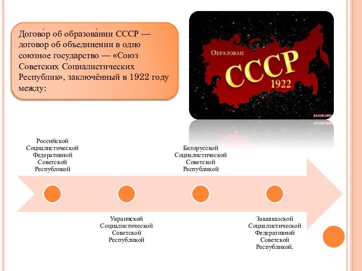 Догово́р об образова́нии СССР — договор об объединении в одно союзное