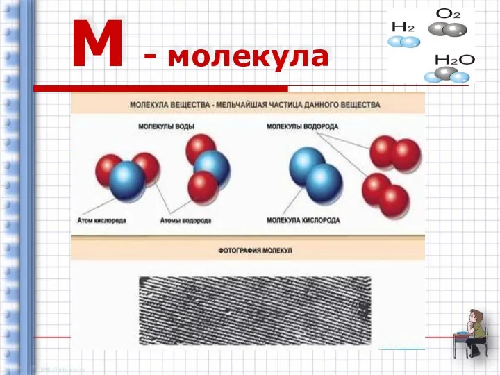М - молекула