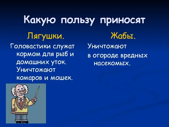 Какую пользу приносят Лягушки. Головастики служат кормом для рыб и домашних