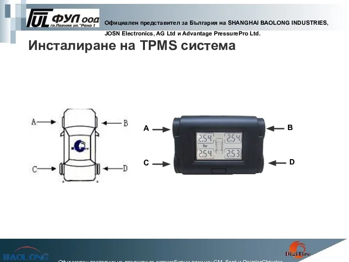 Инсталиране на TPMS система