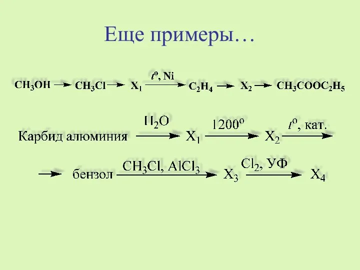 Еще примеры…