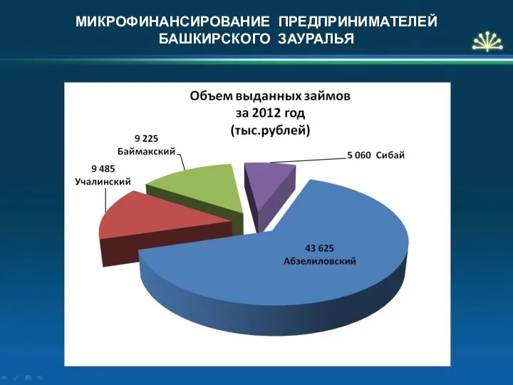 МИКРОФИНАНСИРОВАНИЕ ПРЕДПРИНИМАТЕЛЕЙ БАШКИРСКОГО ЗАУРАЛЬЯ