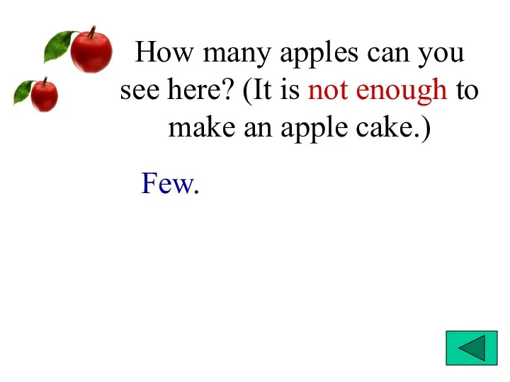 How many apples can you see here? (It is not enough