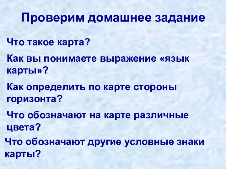 Что такое карта? Как вы понимаете выражение «язык карты»? Как определить