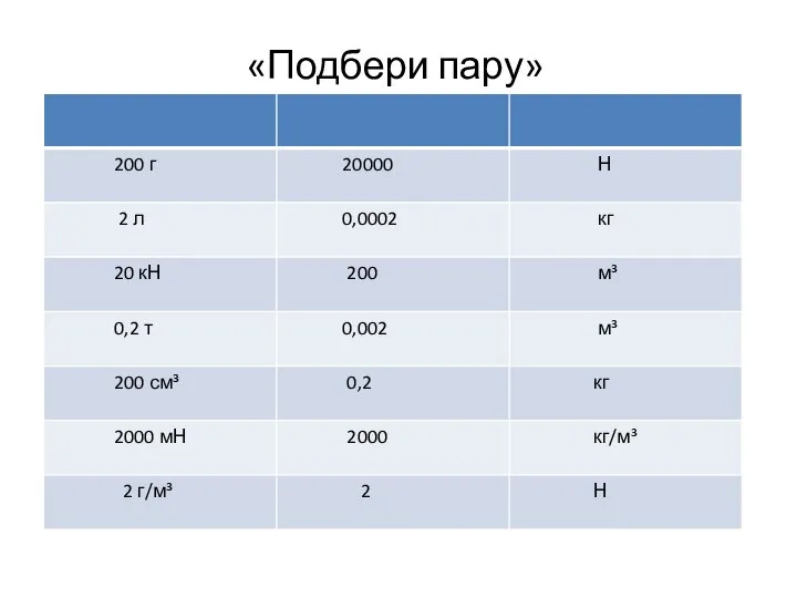 «Подбери пару»