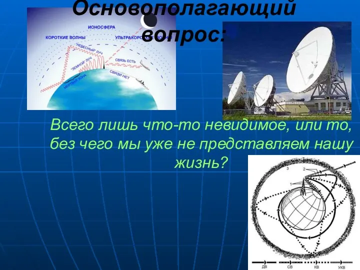 Основополагающий вопрос: Всего лишь что-то невидимое, или то, без чего мы уже не представляем нашу жизнь?