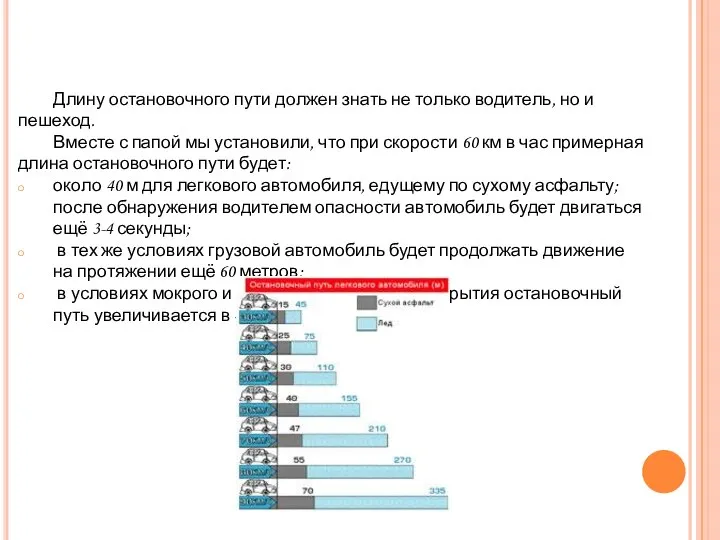 Длину остановочного пути должен знать не только водитель, но и пешеход.