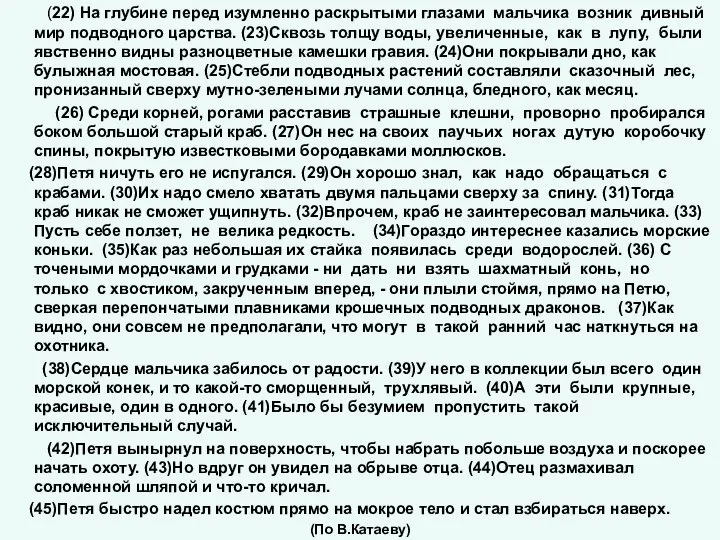 (22) На глубине перед изумленно раскрытыми глазами мальчика возник дивный мир