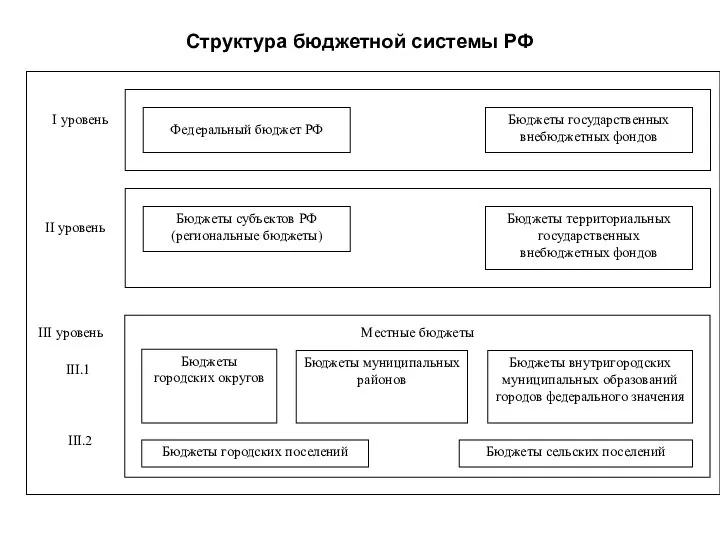 Структура бюджетной системы РФ