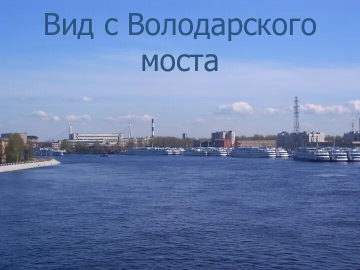 Вид с Володарского моста