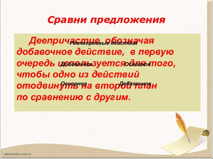 Сравни предложения Белочка распушила хвост и прыгала по веткам. Белочка, распушив