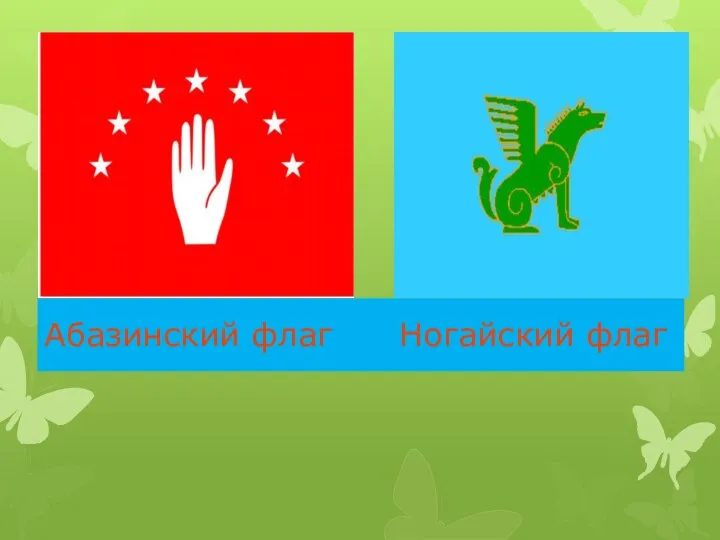 Абазинский флаг Ногайский флаг