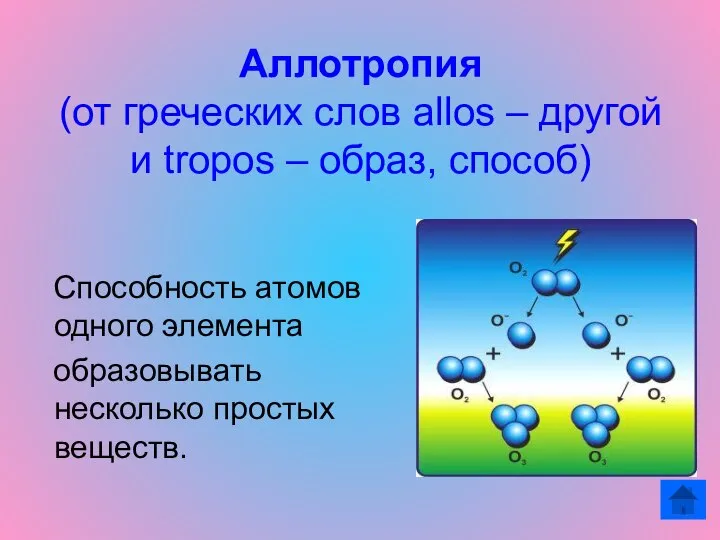 Аллотропия (от греческих слов allos – другой и tropos – образ,