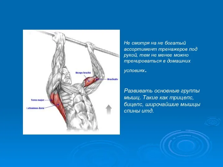 Не смотря на не богатый ассортимент тренажеров под рукой, тем не