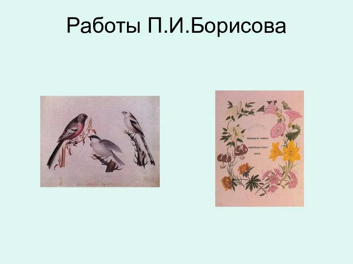 Работы П.И.Борисова