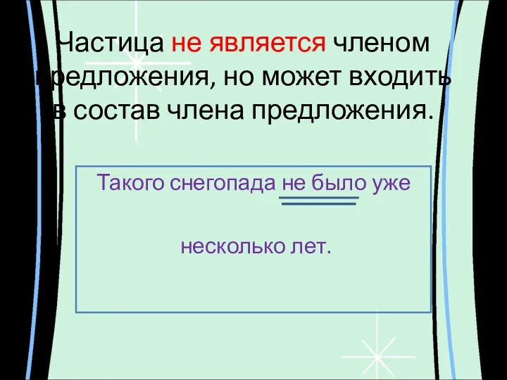 Частица не является членом предложения, но может входить в состав члена