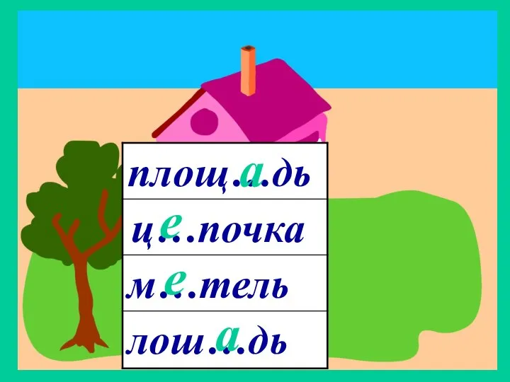 ж.р. 3 склонение ц…почка е е а а