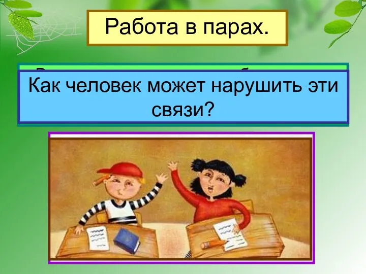 Работа в парах. Рассмотрите рисунки в учебнике на стр.55, приведите примеры