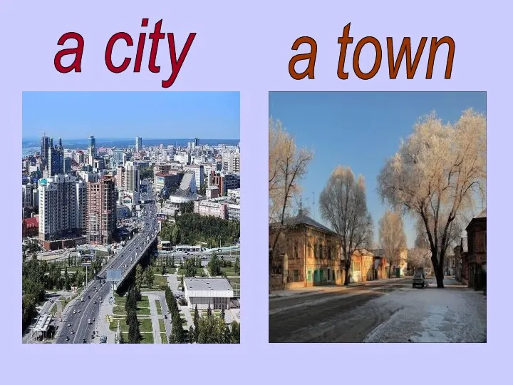 a city a town