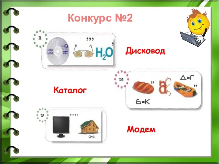 Конкурс №2 Дисковод Каталог Модем