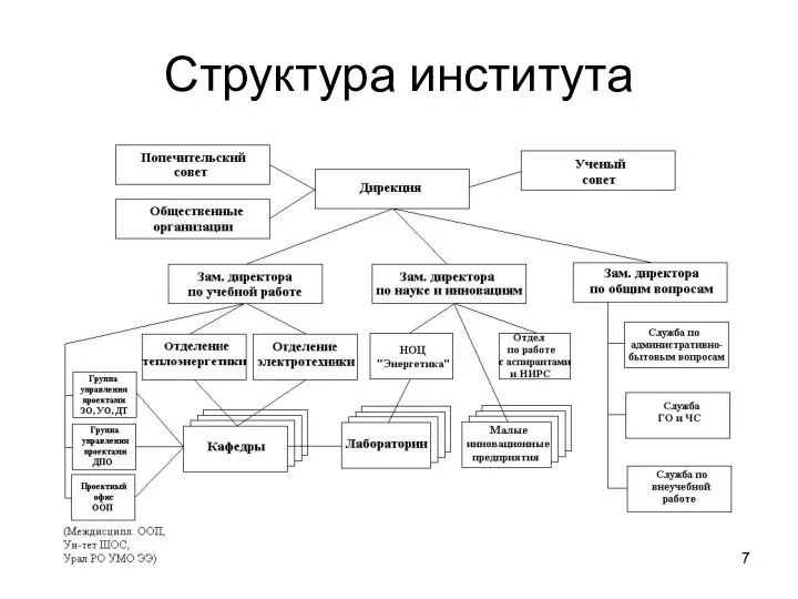 Структура института