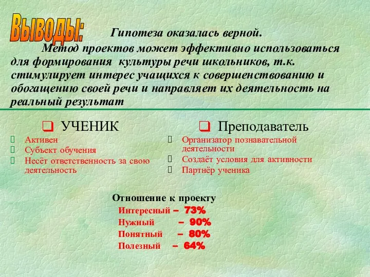 УЧЕНИК Активен Субъект обучения Несёт ответственность за свою деятельность Преподаватель Организатор