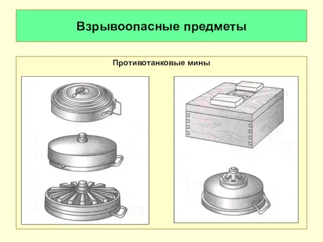 Взрывоопасные предметы Противотанковые мины