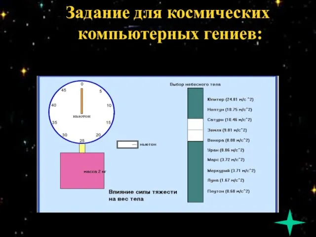 Задание для космических компьютерных гениев: