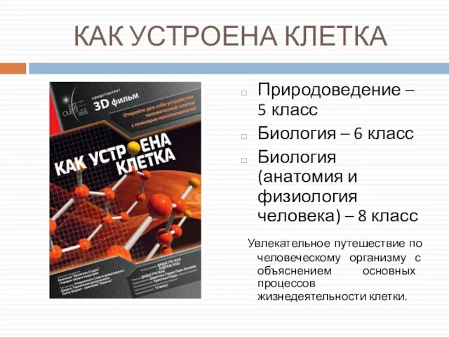 КАК УСТРОЕНА КЛЕТКА Природоведение – 5 класс Биология – 6 класс