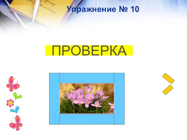 Упражнение № 10 ПРОВЕРКА