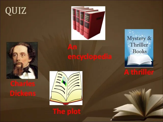 QUIZ Charles Dickens A thriller The plot An encyclopedia