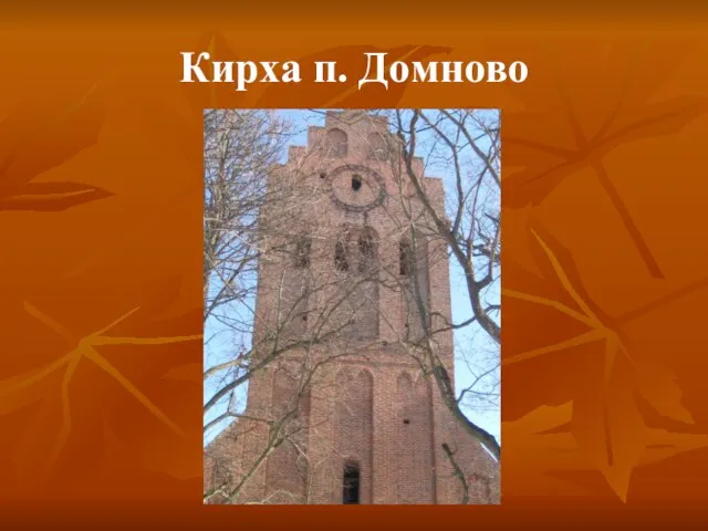 Кирха п. Домново