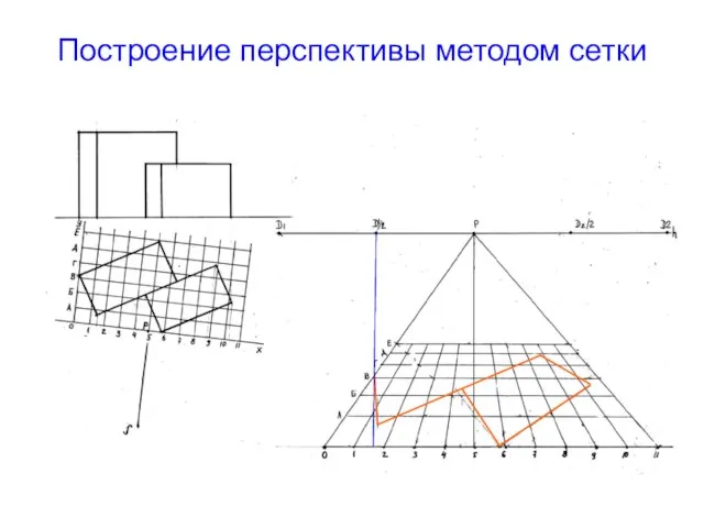 Построение перспективы методом сетки