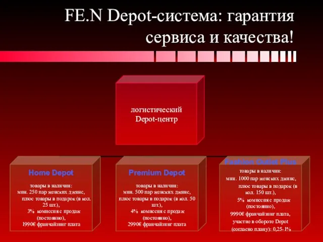 FE.N Depot-система: гарантия сервиса и качества!