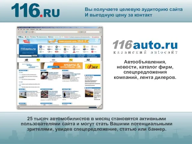 25 тысяч автомобилистов в месяц становятся активными пользователями сайта и могут