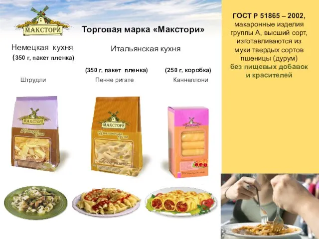 Немецкая кухня (350 г, пакет пленка) Торговая марка «Макстори» Итальянская кухня