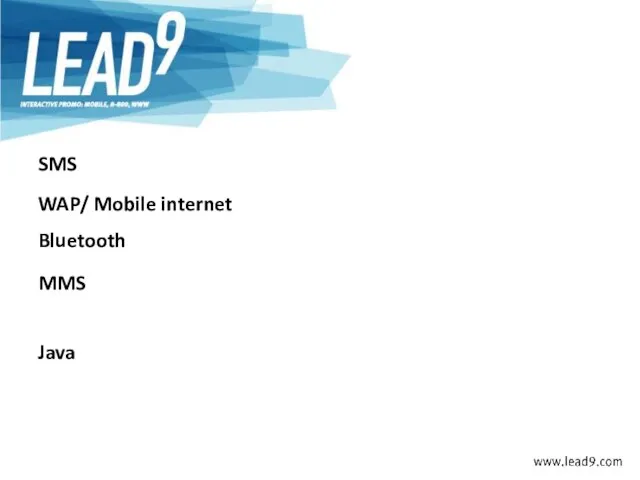 SMS MMS WAP/ Mobile internet Bluetooth Java