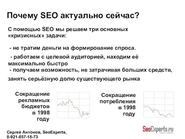 Сергей Антонов, SeoExperts, 8-921-657-18-73 Сергей Антонов, SeoExperts, 8-921-657-18-73 Почему SEO актуально