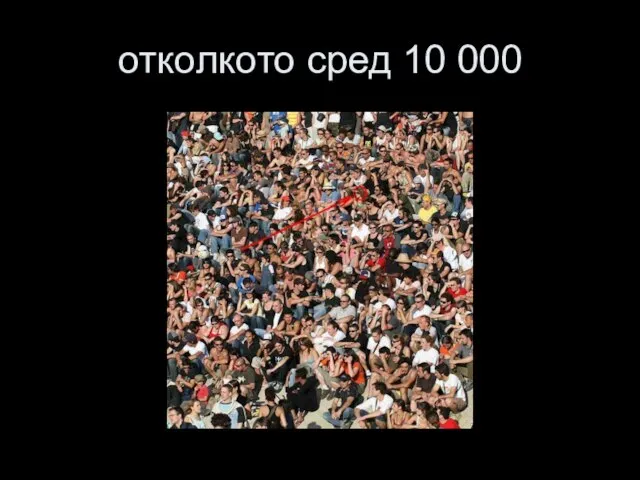 отколкото сред 10 000