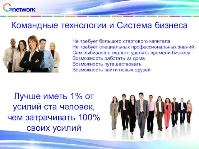 Не требует большого стартового капитала Не требует специальных профессиональных знаний Сам