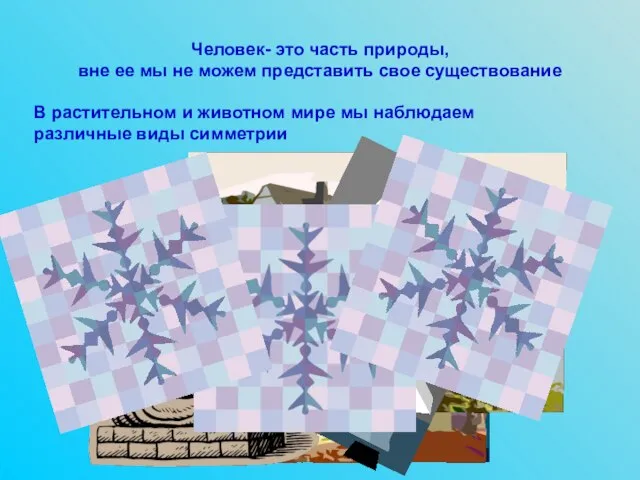 Человек- это часть природы, вне ее мы не можем представить свое