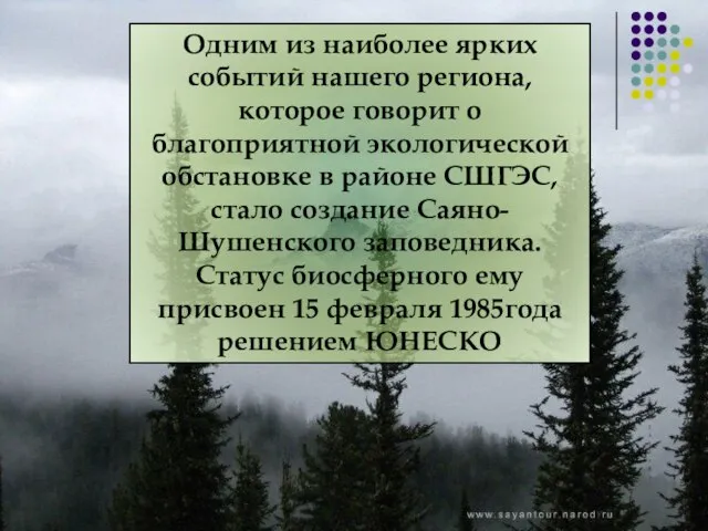 Одним из наиболее ярких событий нашего региона, которое говорит о благоприятной