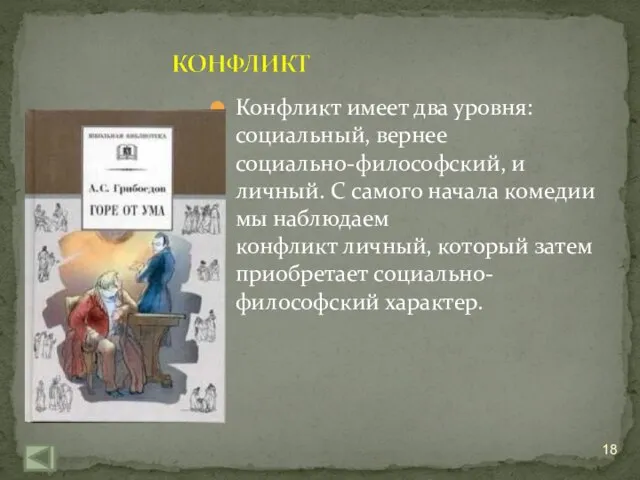 Конфликт имеет два уровня: социальный, вернее социально-философский, и личный. С самого