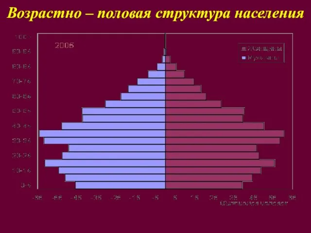 Возрастно – половая структура населения